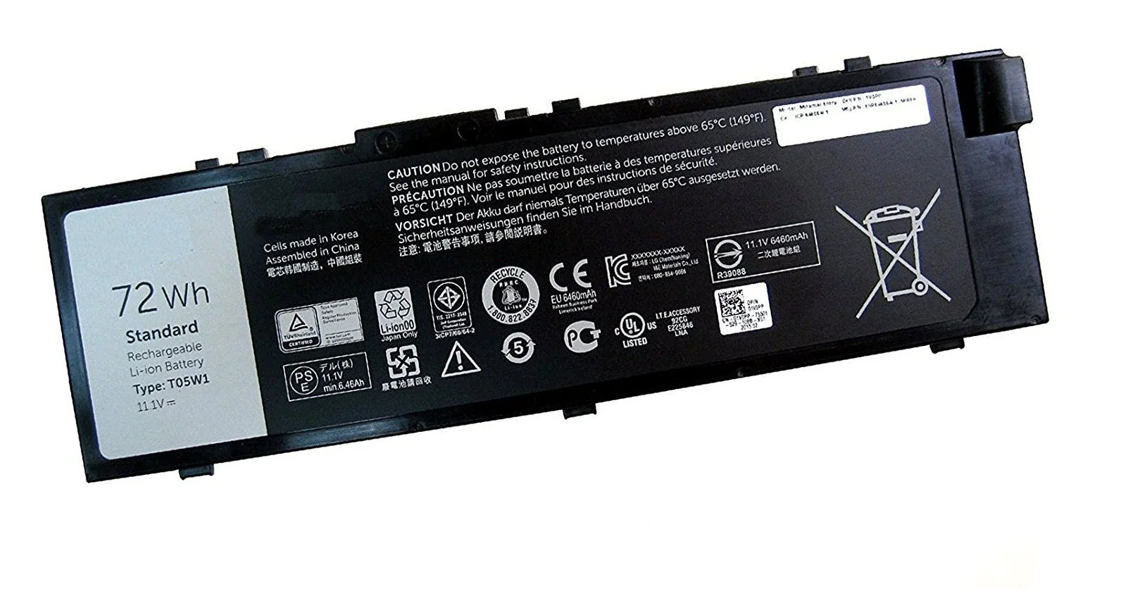 Батарея Dell Precision 15; 15 7000; 15-7510; 7510; M7510   T05W1 - изображение 2